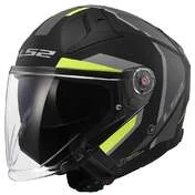 LS2 OF603 Infinity II Focus Open Face Helmet Matt Black / High Vision Yellow