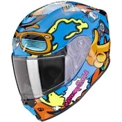Scorpion EXO-JNR FUN Full Face Child Motorcycle Мотошлем Blue Orange