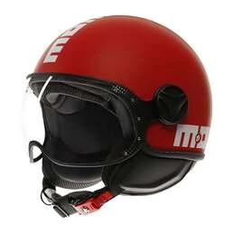 MOMO DESIGN FGTR Classic Open Face Helmet Candy Matt Red / White (размер: xl)