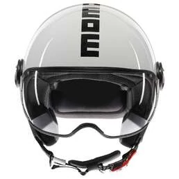 MOMO DESIGN FGTR Classic Open Face Helmet Mono White / Black