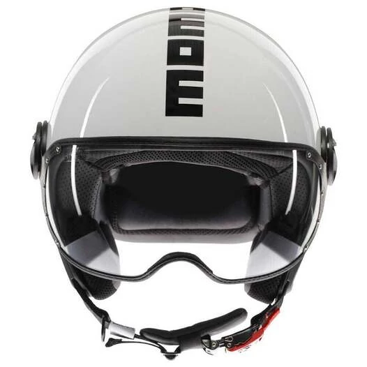 MOMO DESIGN FGTR Classic Open Face Helmet Mono White / Black