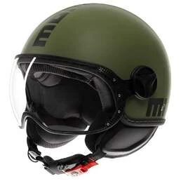 MOMO DESIGN FGTR Classic Open Face Helmet Mono Matt Military Green / Black