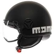 MOMO DESIGN FGTR Classic Open Face Helmet Mono Matt Black / White