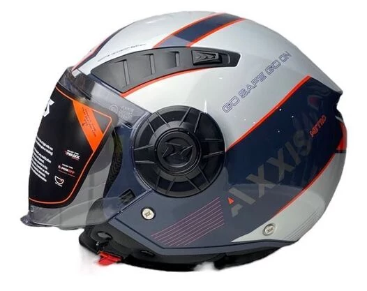 AXXIS OF513B Metro S Techno Gloss Gray мотошлем открытый серый