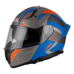 NZI Go Rider Stream Trident full face helmet Blue / Antracite / Orange Matt