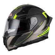 NZI Go Rider Stream Motion full face helmet Antracite / Black / Yellow Matt