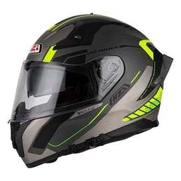 NZI Go Rider Stream Motion full face helmet Antracite / Black / Yellow Matt (размер: 2xl)