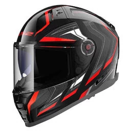LS2 FF811 Vector II Alizer full face helmet Красно-черный