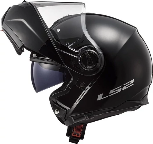 LS2 FF325 Strobe Electric Snow мотошлем зимний снегоходный черный с электрическим визором (размер: s)