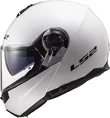 LS2 FF325 Strobe Electric Snow мотошлем зимний снегоходный белый с электрическим визором