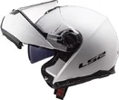 LS2 FF325 Strobe Electric Snow мотошлем зимний снегоходный белый с электрическим визором