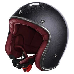 STORMER Quartz Open Face Helmet Glossy Glitter Black