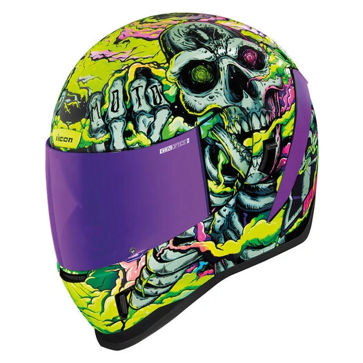 Icon Airform Hippie Dippy мотошлем фиолетовый