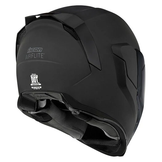 Icon Airflite Dark Rubatone мотошлем черный матовый (размер: xs)