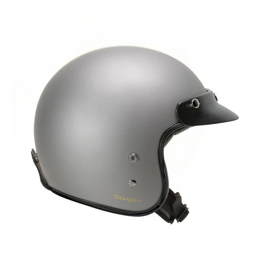 GARI G02X Fiberglass open face helmet Grey Titanium Matte
