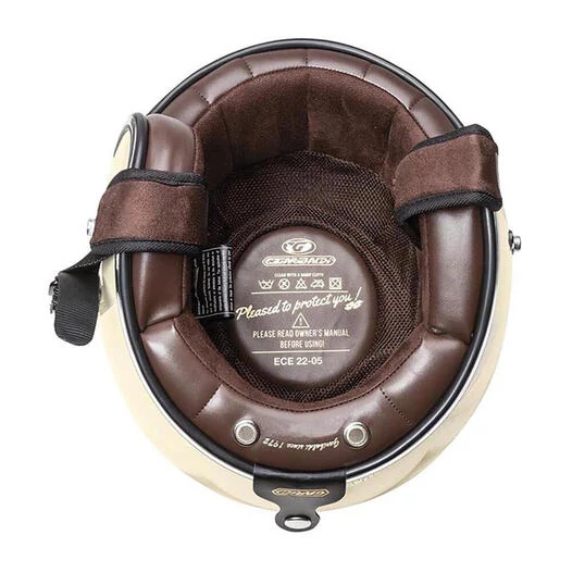 GARI G02X Fiberglass open face helmet Бежевый
