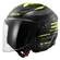 LS2 OF616 Airflow II Brush open face helmet Черно-желтый