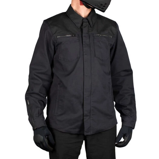 Icon Upstate Canvas CE Black моторубашка черная