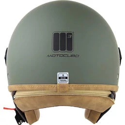 Motocubo 721 ANT Matt Green Motorcycle Jet Мотошлем