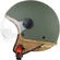 Motocubo 721 ANT Matt Green Motorcycle Jet Мотошлем
