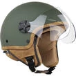Motocubo 721 ANT Matt Green Motorcycle Jet Мотошлем