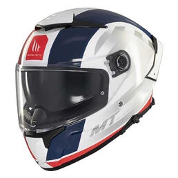 MT Helmets Thunder 4 SV Threads full face helmet Бело-синий