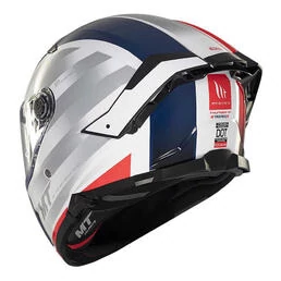 MT Helmets Thunder 4 SV Threads full face helmet Бело-синий