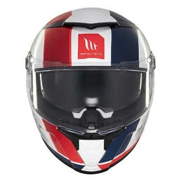 MT Helmets Thunder 4 SV Threads full face helmet Бело-синий