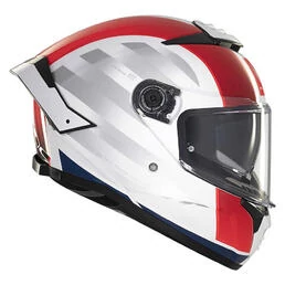 MT Helmets Thunder 4 SV Threads full face helmet Бело-синий