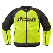 Icon Overlord 3 Mesh CE Hi-Viz мотокуртка желтая