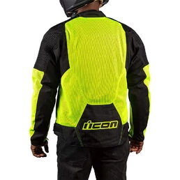 Icon Overlord 3 Mesh CE Hi-Viz мотокуртка желтая