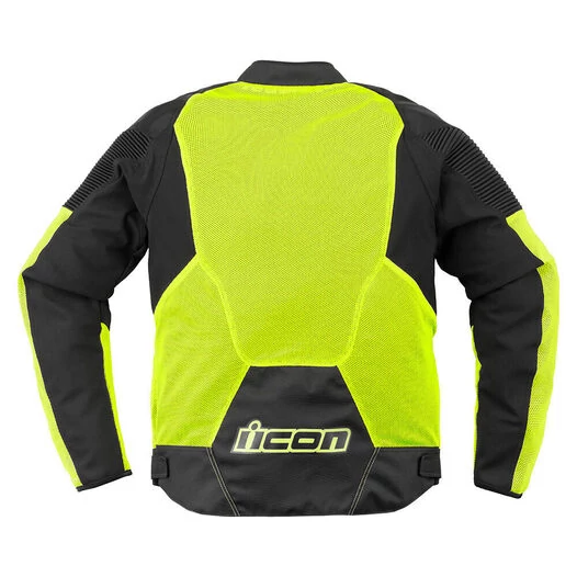 Icon Overlord 3 Mesh CE Hi-Viz мотокуртка желтая