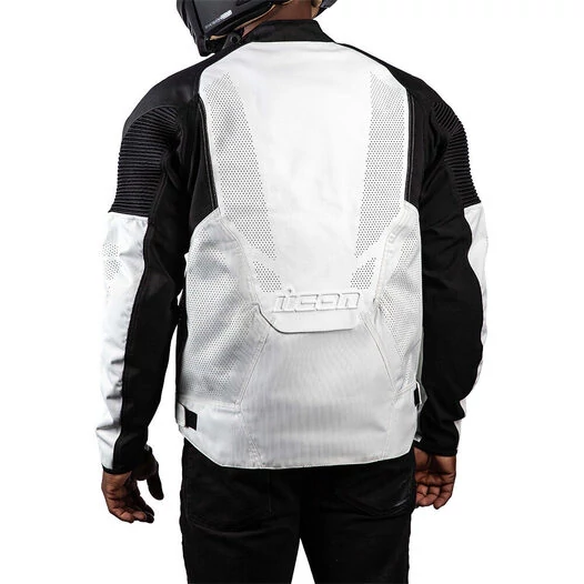 Icon Overlord 3 Leather White мотокуртка белая (размер: m)