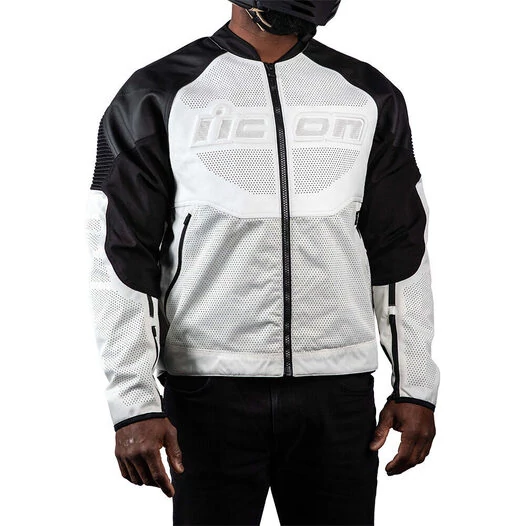 Icon Overlord 3 Leather White мотокуртка белая (размер: m)