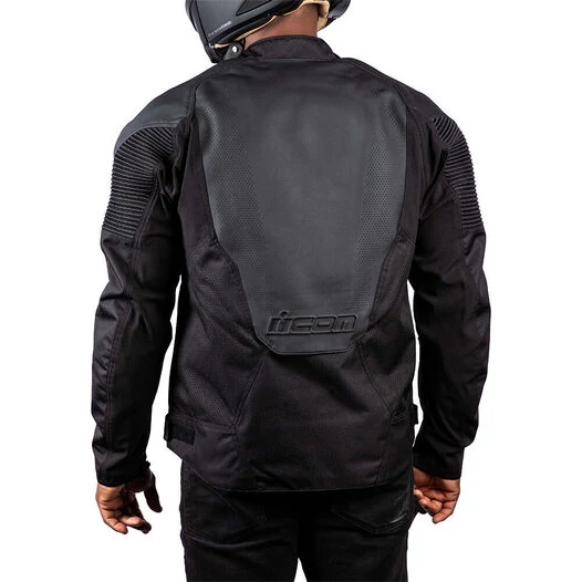 Icon Overlord 3 Leather Black мотокуртка черная (размер: 3xl)