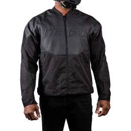 Icon Overlord 3 Leather Black мотокуртка черная
