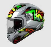 AXXIS FF112D Draken S Jolly Gloss Gray мотошлем интеграл серый