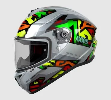 AXXIS FF112D Draken S Jolly Gloss Gray мотошлем интеграл серый