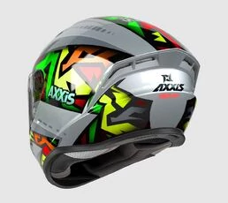 AXXIS FF112D Draken S Jolly Gloss Gray мотошлем интеграл серый