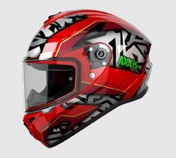 AXXIS FF112D Draken S Jolly Gloss Red мотошлем интеграл красный