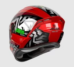 AXXIS FF112D Draken S Jolly Gloss Red мотошлем интеграл красный