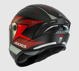 AXXIS FF112D Draken S Sunray Gloss Fluor Red мотошлем интеграл красный