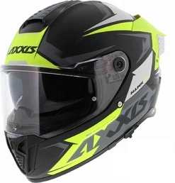 AXXIS FF122 Hawk SV EVO Ixil Matt Fluor Yellow мотошлем желтый матовый