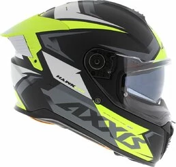 AXXIS FF122 Hawk SV EVO Ixil Matt Fluor Yellow мотошлем желтый матовый