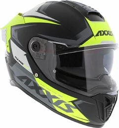 AXXIS FF122 Hawk SV EVO Ixil Matt Fluor Yellow мотошлем желтый матовый