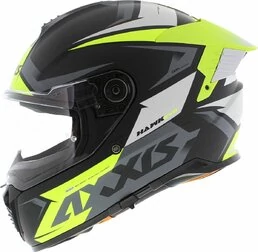 AXXIS FF122 Hawk SV EVO Ixil Matt Fluor Yellow мотошлем желтый матовый