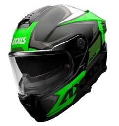 AXXIS FF122 Hawk SV EVO Ixil Matt Green мотошлем зеленый матовый