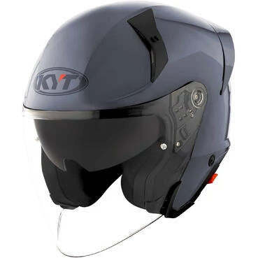 KYT TTR-JET PLAIN Jet Motorcycle Мотошлем Grey