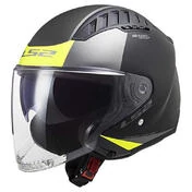 LS2 OF600 Copter II Urbane open face helmet matt black / yellow
