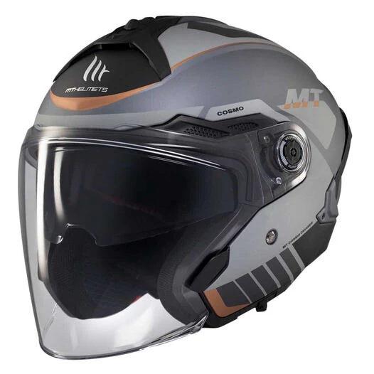 MT Helmets Cosmo SV Cruiser open face helmet Серый